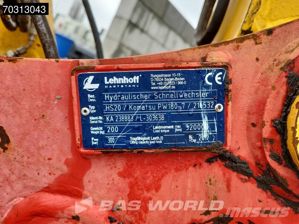 Komatsu PW180 -7E0 Εκσκαφείς με τροχούς - λάστιχα