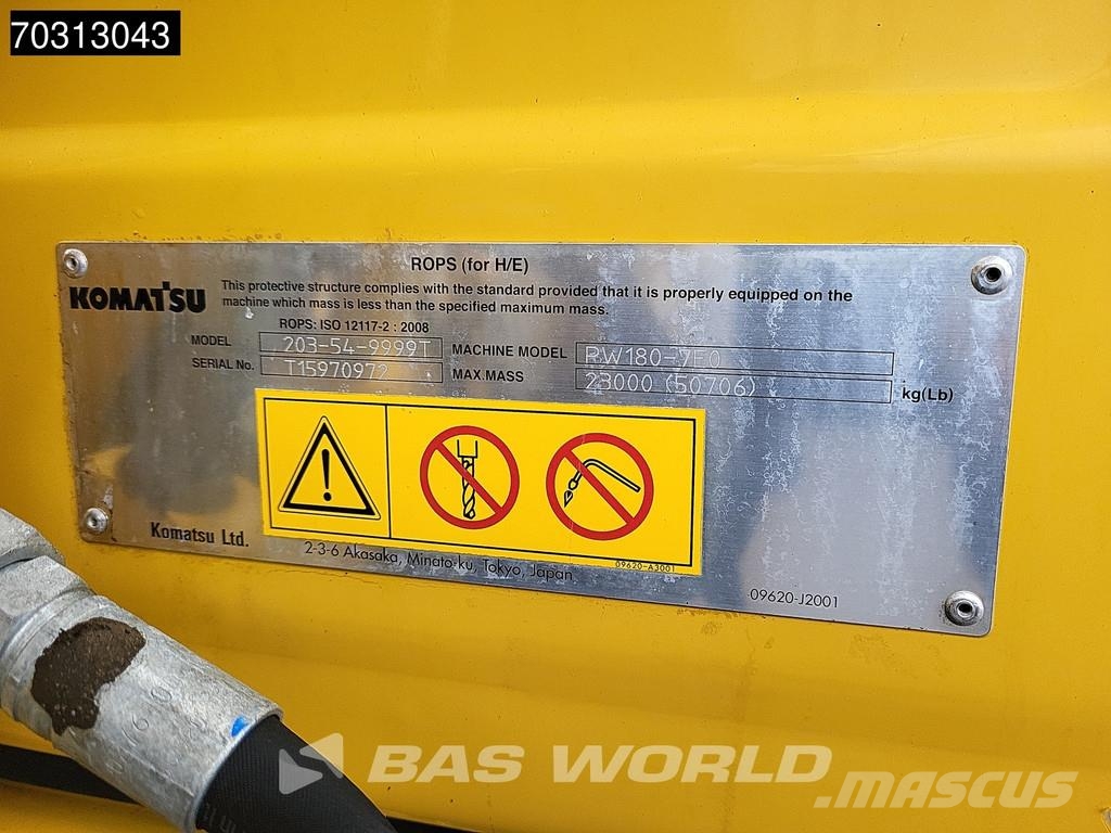 Komatsu PW180 -7E0 Εκσκαφείς με τροχούς - λάστιχα