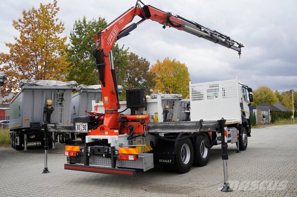 Renault C380 DTI 11 6x4 / Fassi F235A.0.24 E crane Бордови