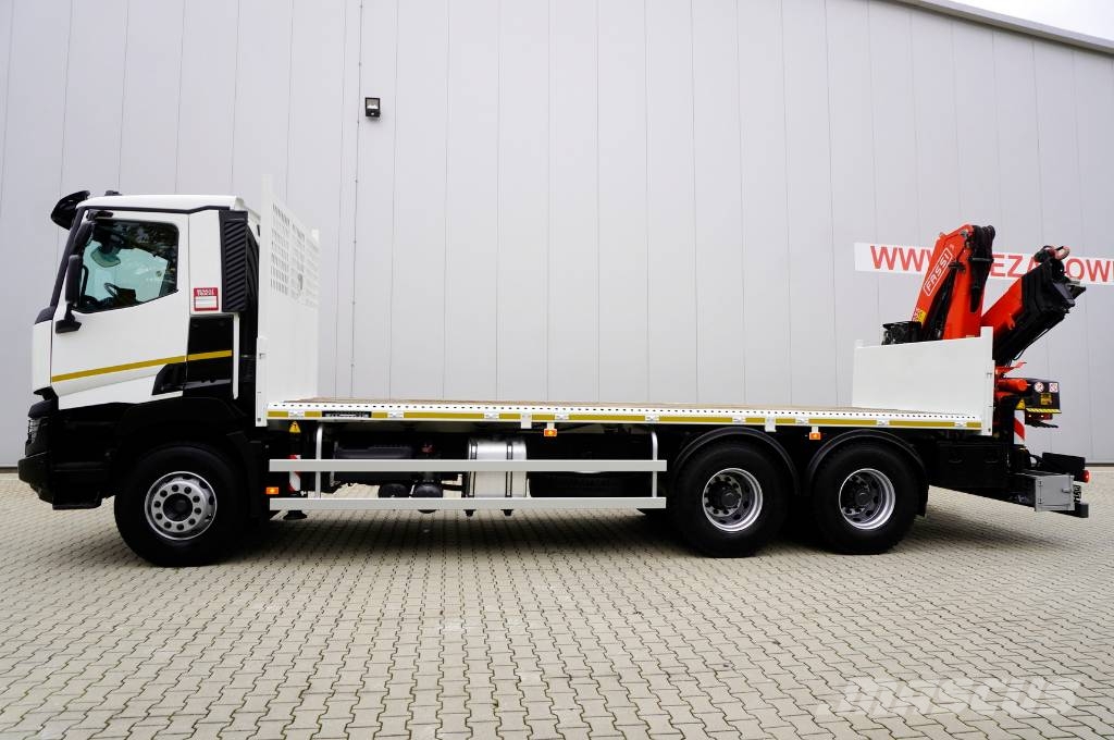 Renault C380 DTI 11 6x4 / Fassi F235A.0.24 E crane Бордови
