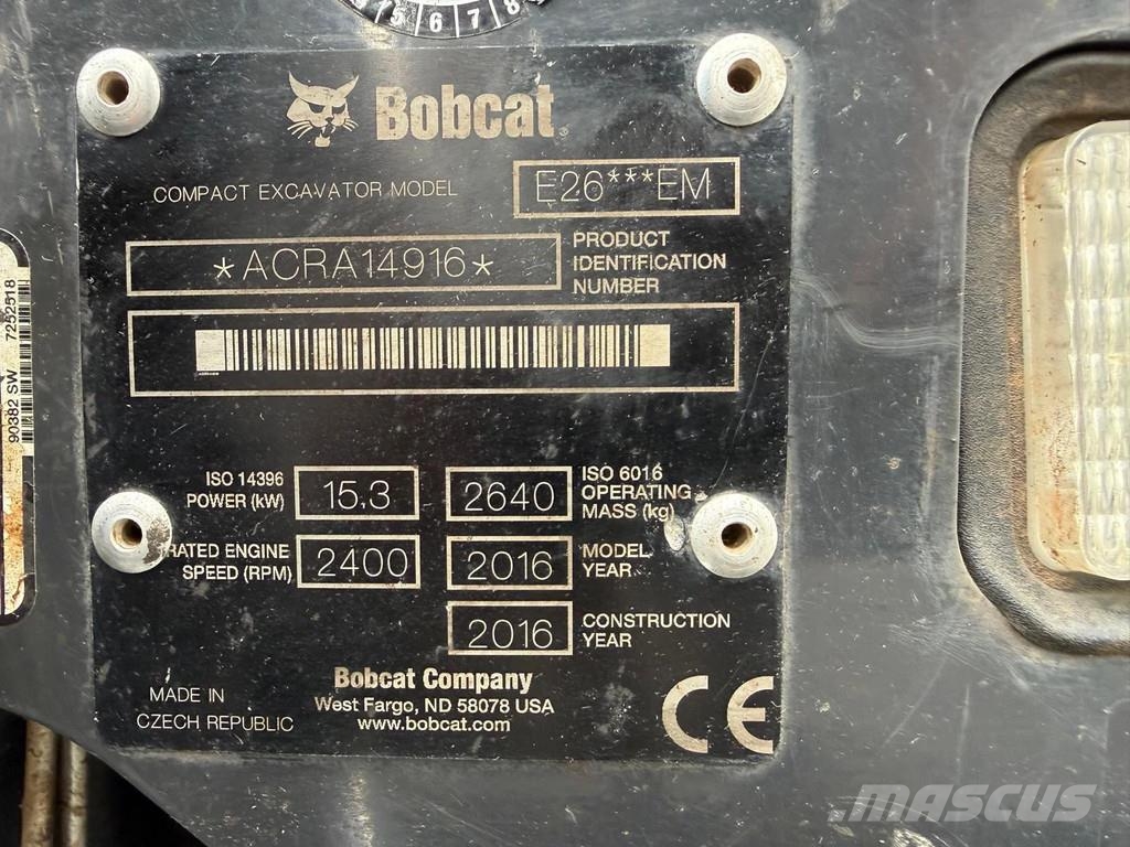 Bobcat E26 Mini rýpadla < 7t