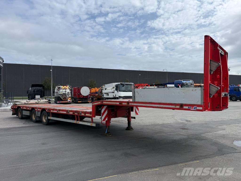 HRD 3 axle Lowloader 6,5 m. Extension نصف مقطورة مسطحة منخفضة