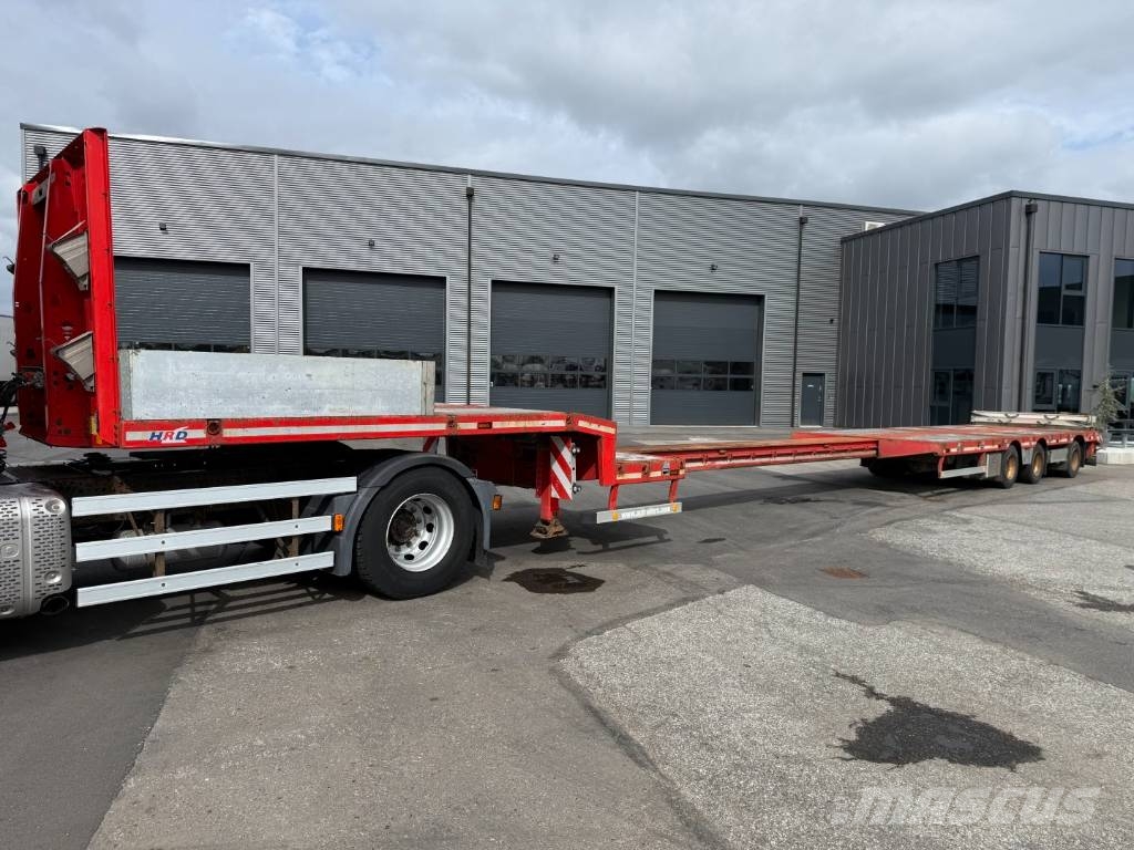 HRD 3 axle Lowloader 6,5 m. Extension نصف مقطورة مسطحة منخفضة