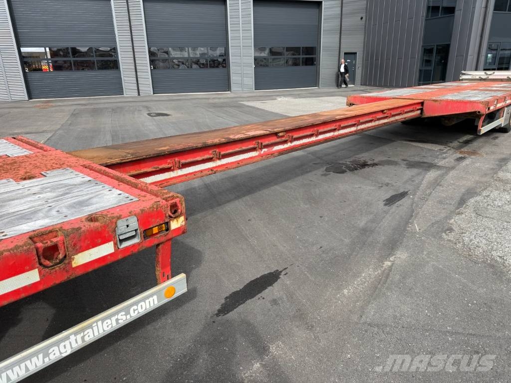 HRD 3 axle Lowloader 6,5 m. Extension نصف مقطورة مسطحة منخفضة