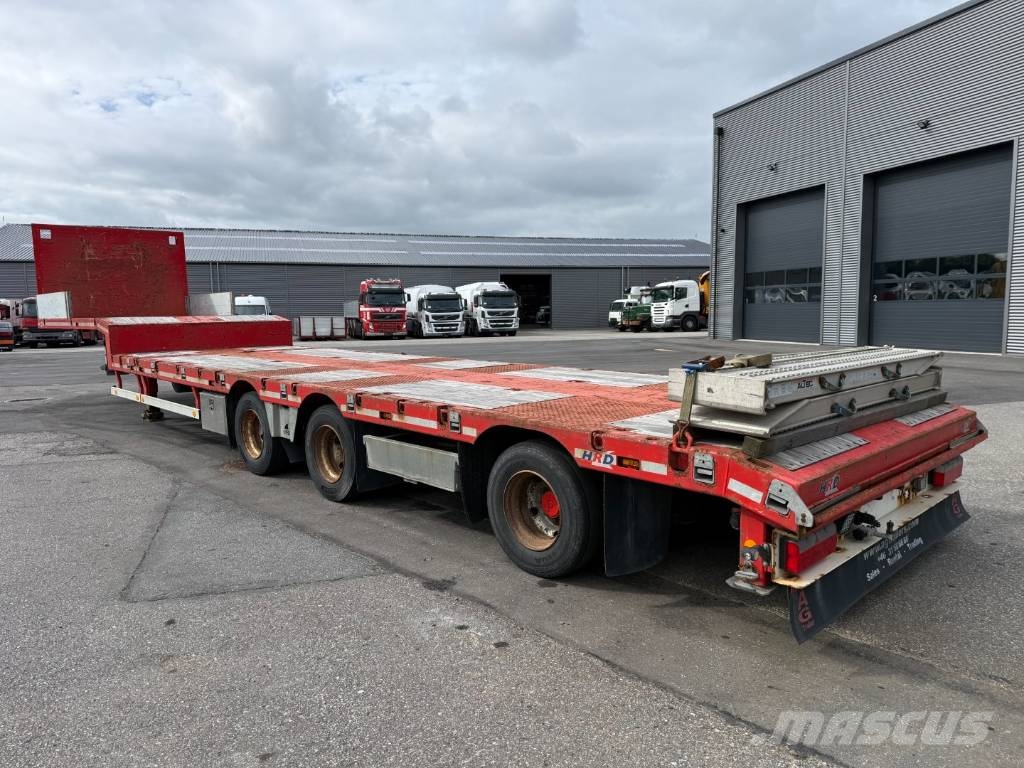 HRD 3 axle Lowloader 6,5 m. Extension نصف مقطورة مسطحة منخفضة