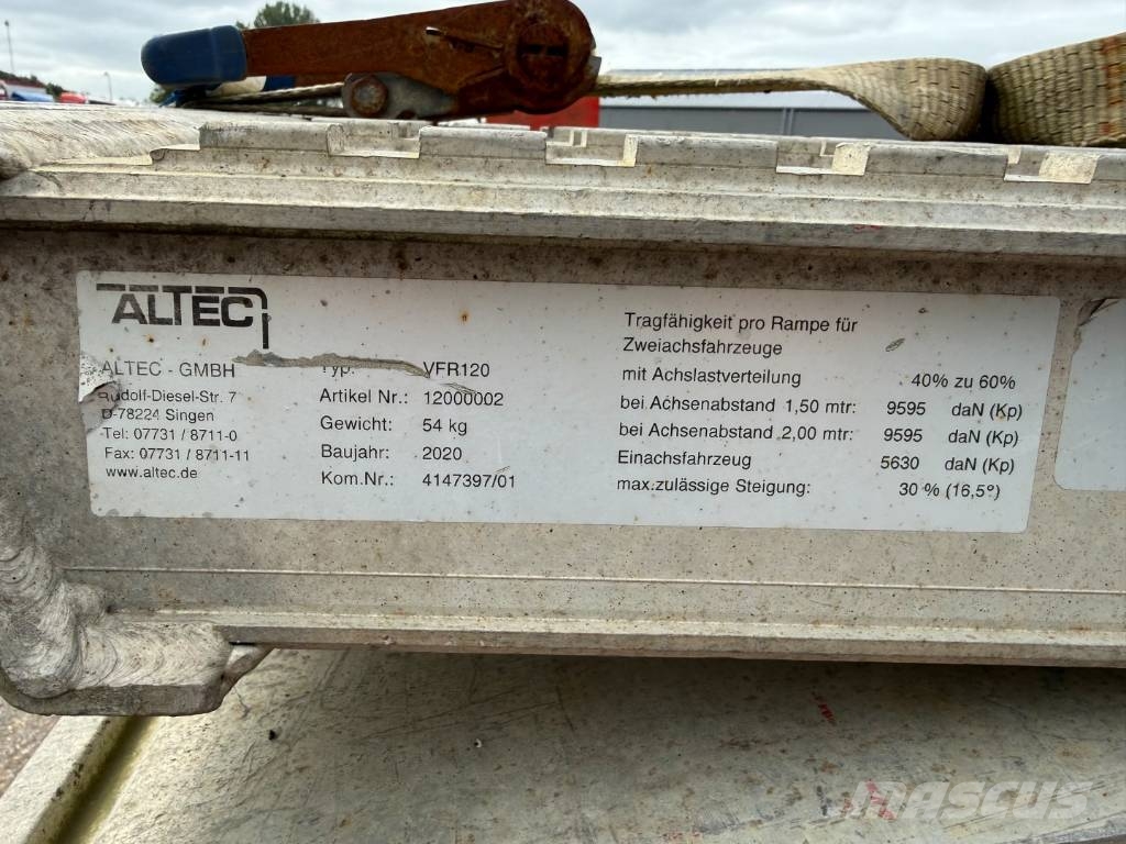 HRD 3 axle Lowloader 6,5 m. Extension نصف مقطورة مسطحة منخفضة