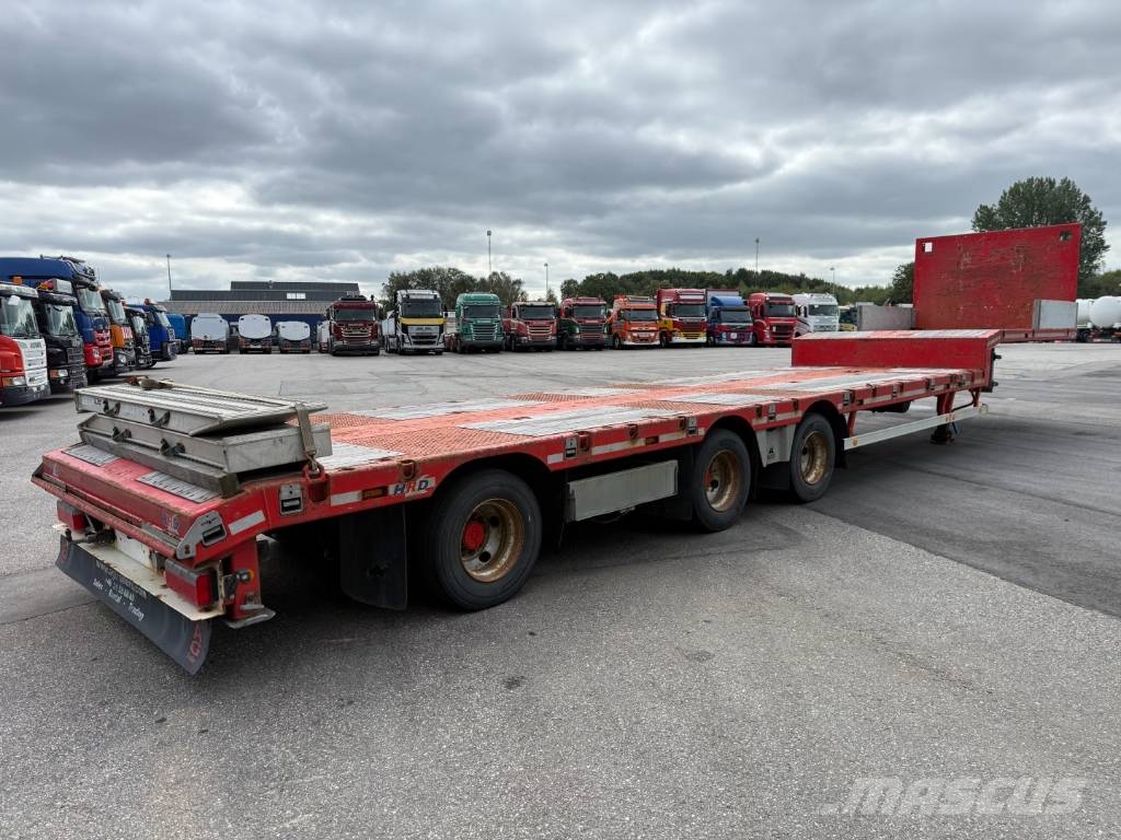 HRD 3 axle Lowloader 6,5 m. Extension نصف مقطورة مسطحة منخفضة