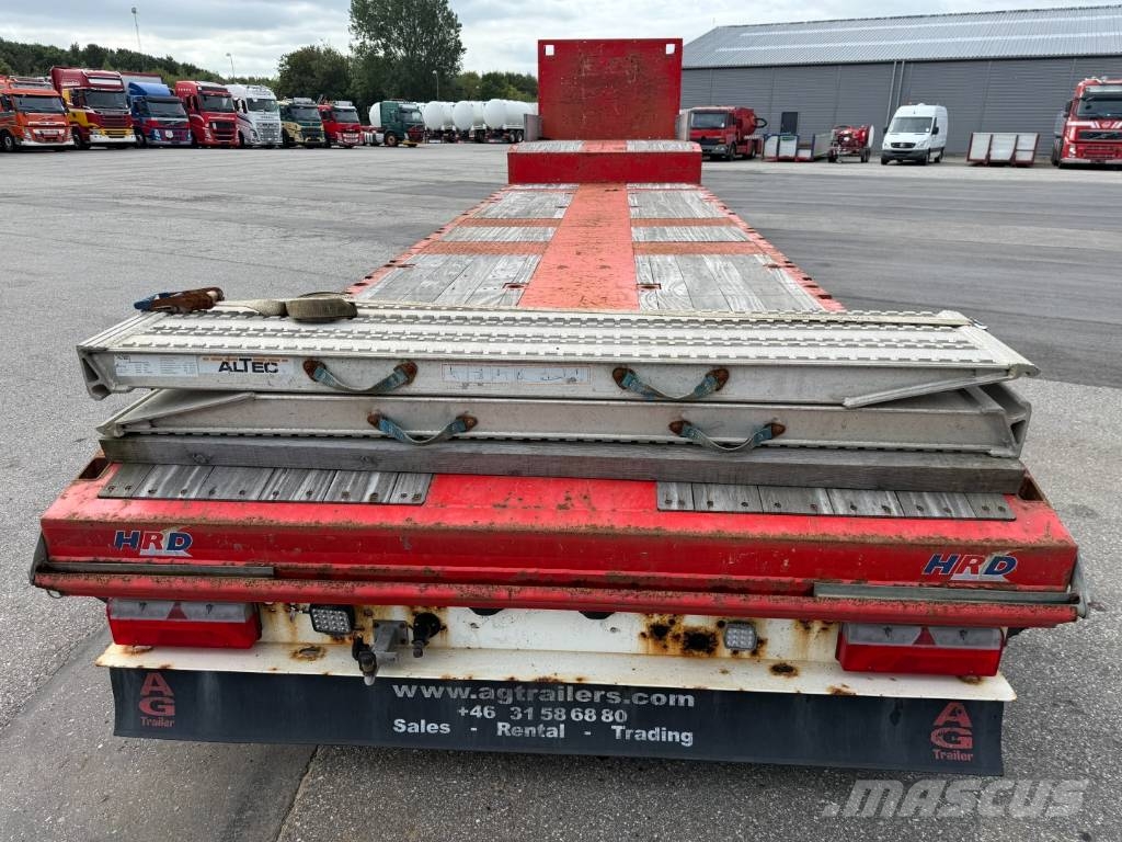 HRD 3 axle Lowloader 6,5 m. Extension نصف مقطورة مسطحة منخفضة
