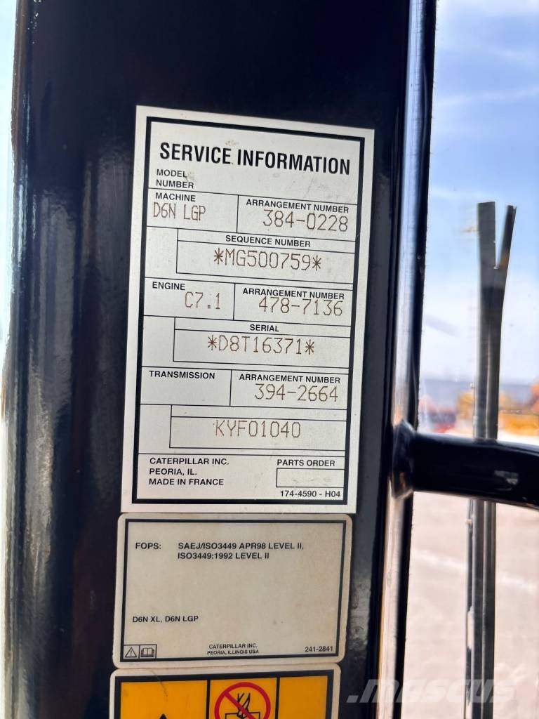 CAT D 6 N LGP (GPS) Paletli dozerler