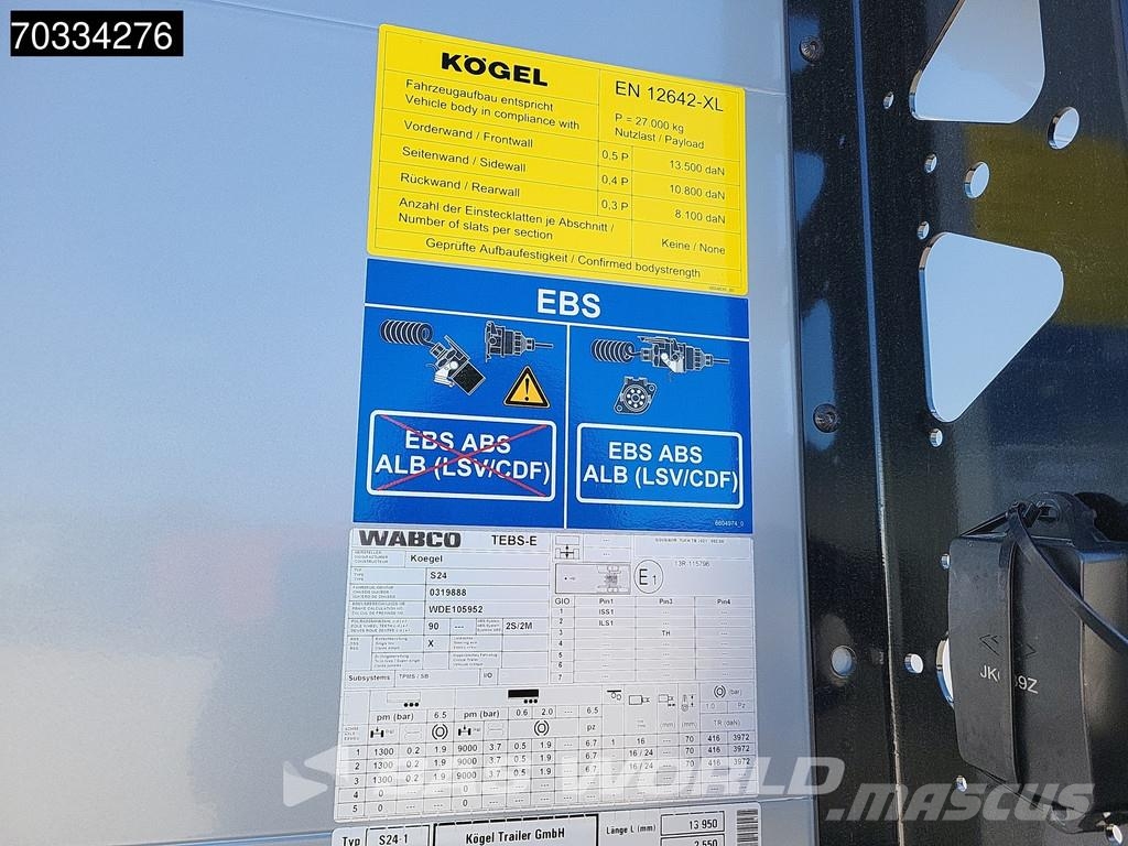 Kögel S24-1 MEGA Hefdak Schuifdak Liftas Semirremolques de caja de lona