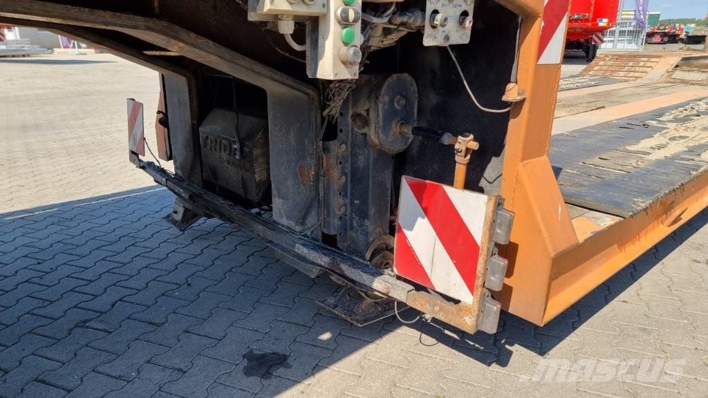 Müller-Mitteltal 3 axle | Radmulden | Hydraulic ramp Semi-trailer blokvogn