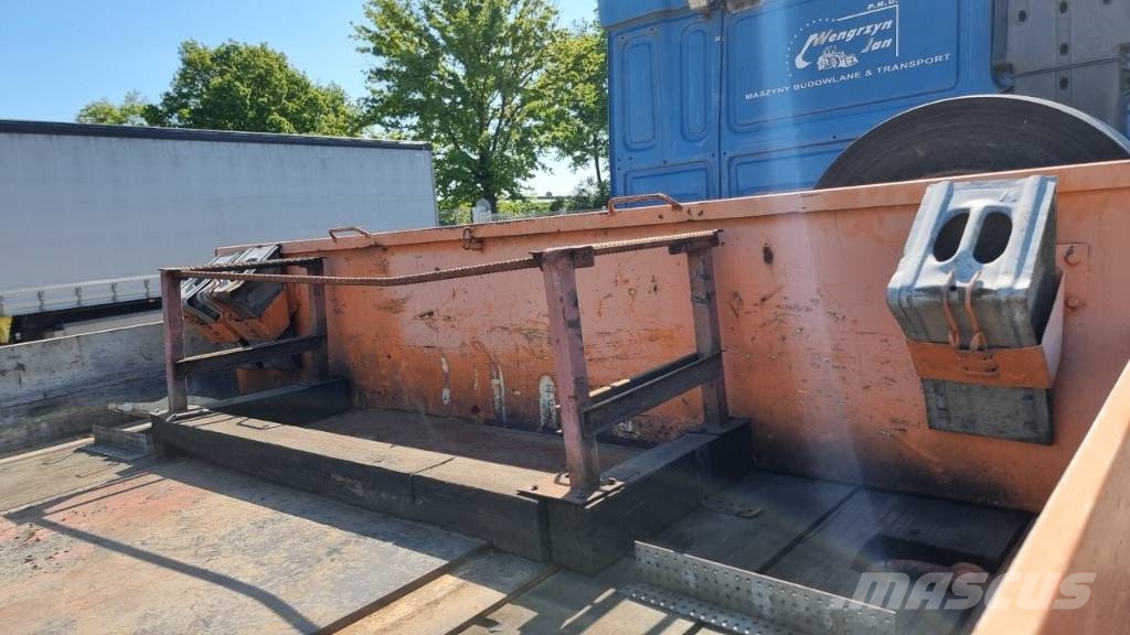 Müller-Mitteltal 3 axle | Radmulden | Hydraulic ramp Semi-trailer blokvogn