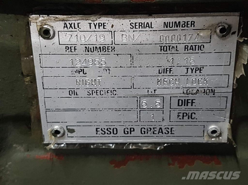 Carraro 710/19-124955-Axle/Achse/As Mosty, wały i osie