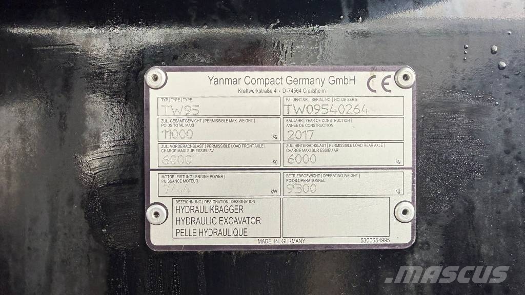Schaeff TW 95 // BJ. 2017 / 5888H/SW/ZSA/4 Löffel/ 1 Gabel Wielgraafmachines