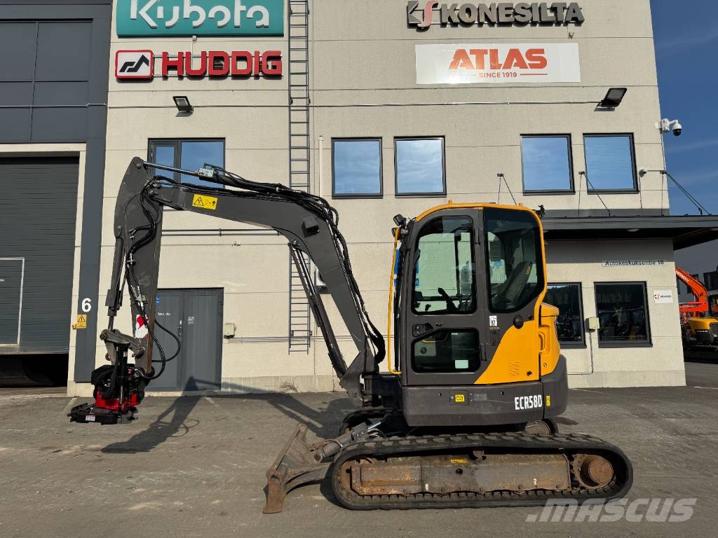 Volvo ECR58D PYÖRITTÄJÄLLÄ Minigraafmachines < 7t