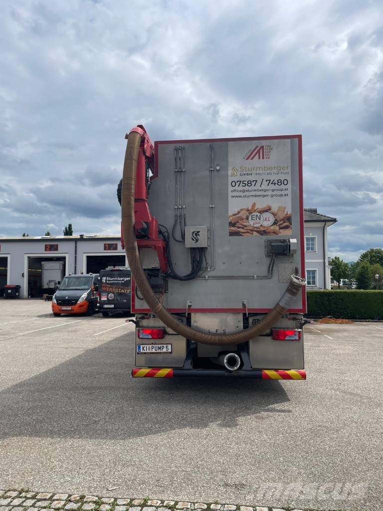 MAN Hackschnitzelpump LKW TGS 35.510 8x4 BL CH Slamsugningsbil