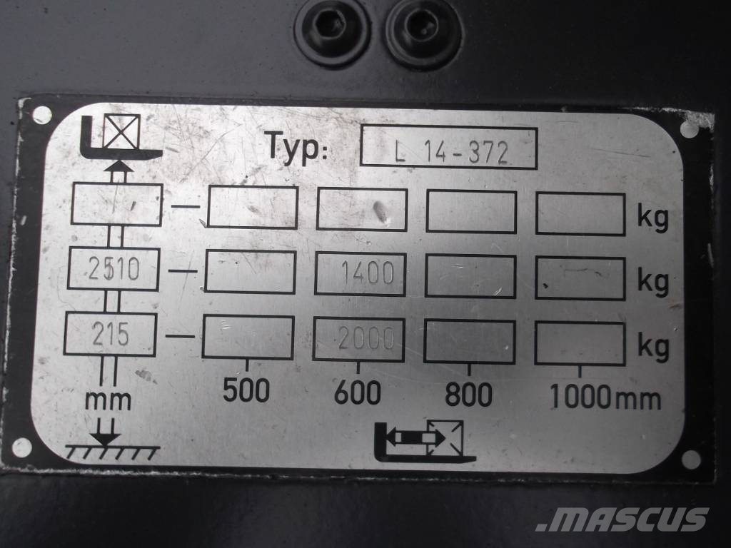 Linde L14 /372/ V-2391 OB Apiladores eléctricos autopropulsados