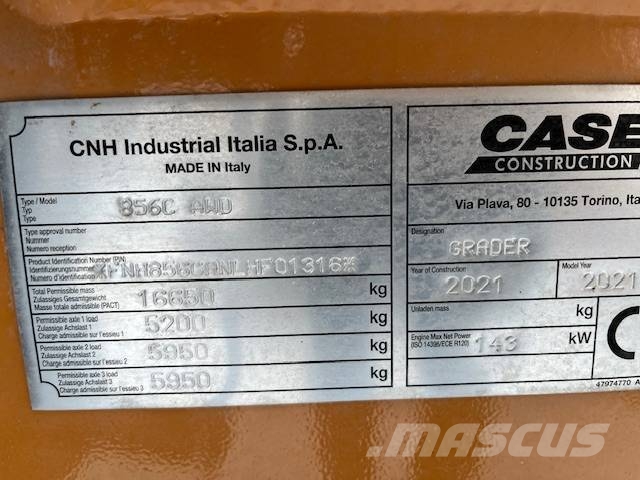 CASE 856 C AWD Niveleuse