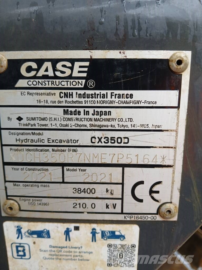 CASE CX 350 D Escavadoras de rastos