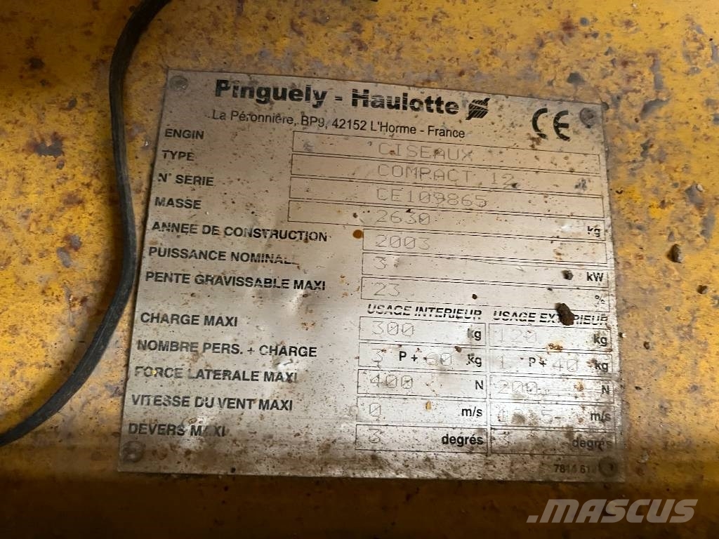 Haulotte COMPACT12 V-3925 EO Складська техніка - Інші