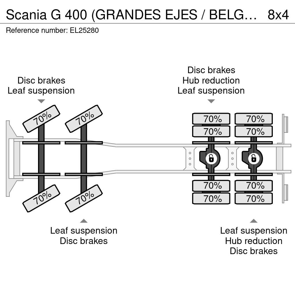 Scania G 400 (GRANDES EJES / BELGIAN TRUCK / COCHE BELGA شاحنات قلابة