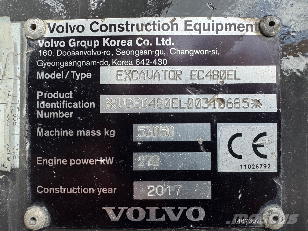 Volvo EC 480 E L Roomikekskavaatorid