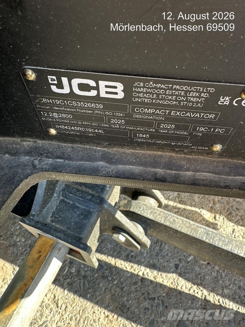 JCB 19C-1 inkl. Schwenkeinrichtung Miniescavatori