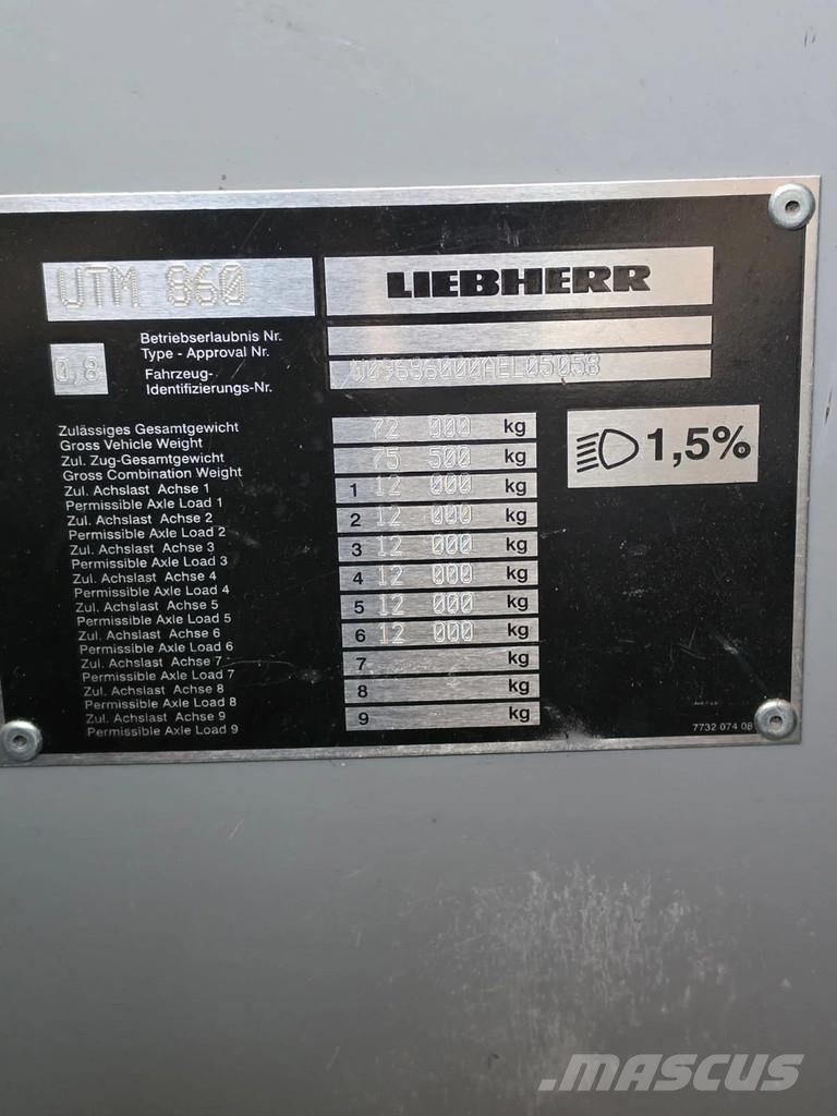 Liebherr LTM1150-6.1 Polovne dizalice za sve terene