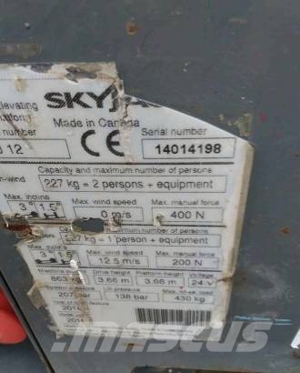 SkyJack SJ 12 Elevadores de tesoura