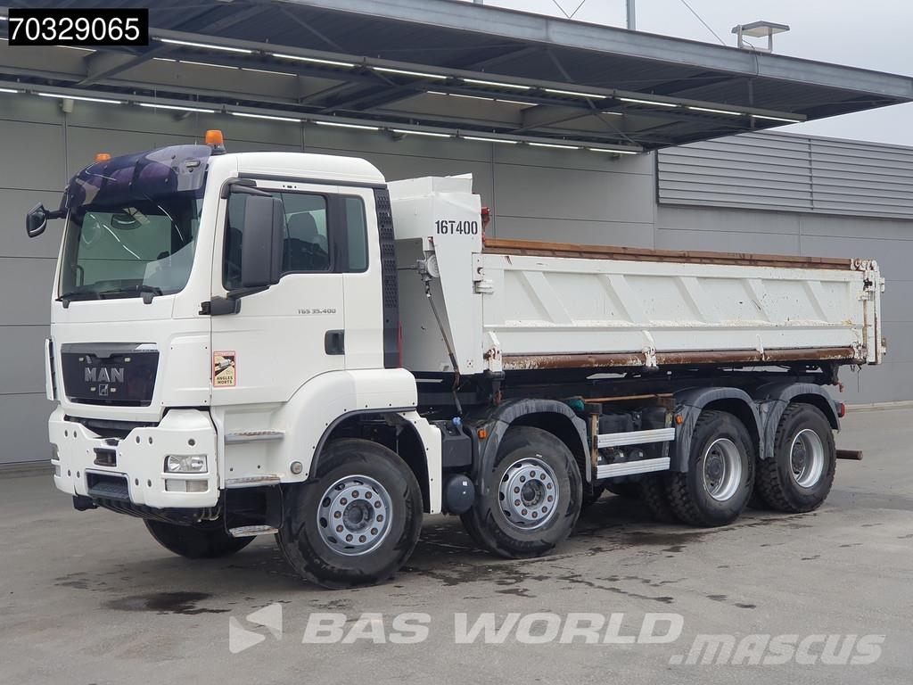 MAN TGS 35.400 8X4 13m3 2-way tipper Steelsuspension B Kipper