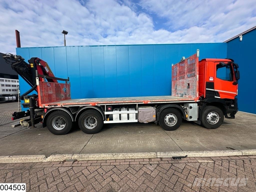 Renault C 430 8x4, EURO 6, Palfinger, Retarder Platformas/izkraušana no sāniem
