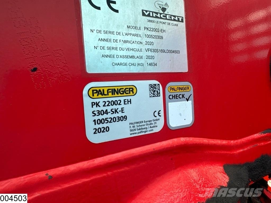 Renault C 430 8x4, EURO 6, Palfinger, Retarder Platformas/izkraušana no sāniem