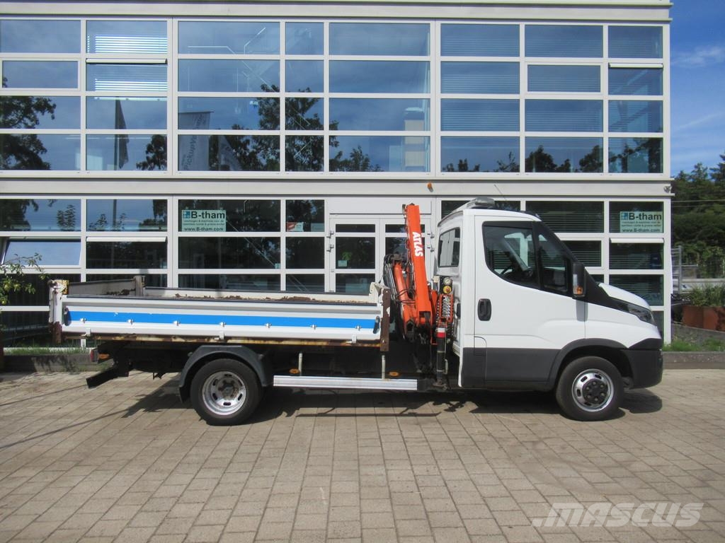 Iveco Daily 35C15 3.0 Kipper - Tipper + ATLAS Kraan Kran Tipper vans