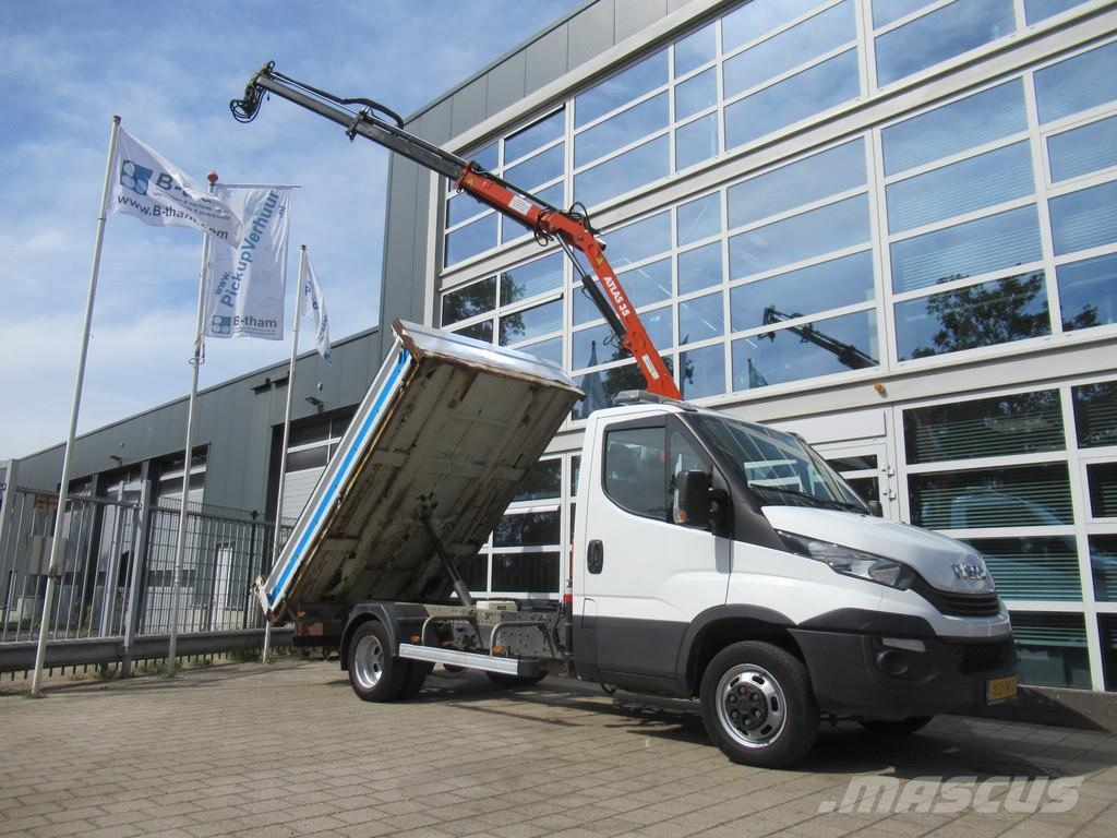Iveco Daily 35C15 3.0 Kipper - Tipper + ATLAS Kraan Kran Tipper vans