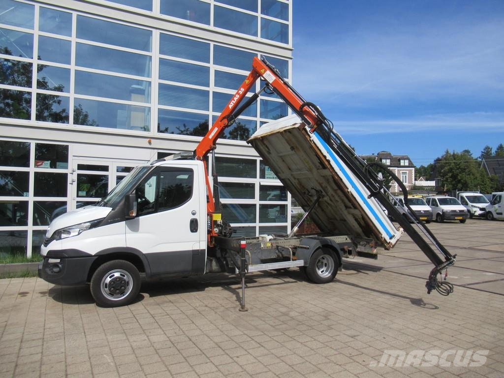 Iveco Daily 35C15 3.0 Kipper - Tipper + ATLAS Kraan Kran Tipper vans