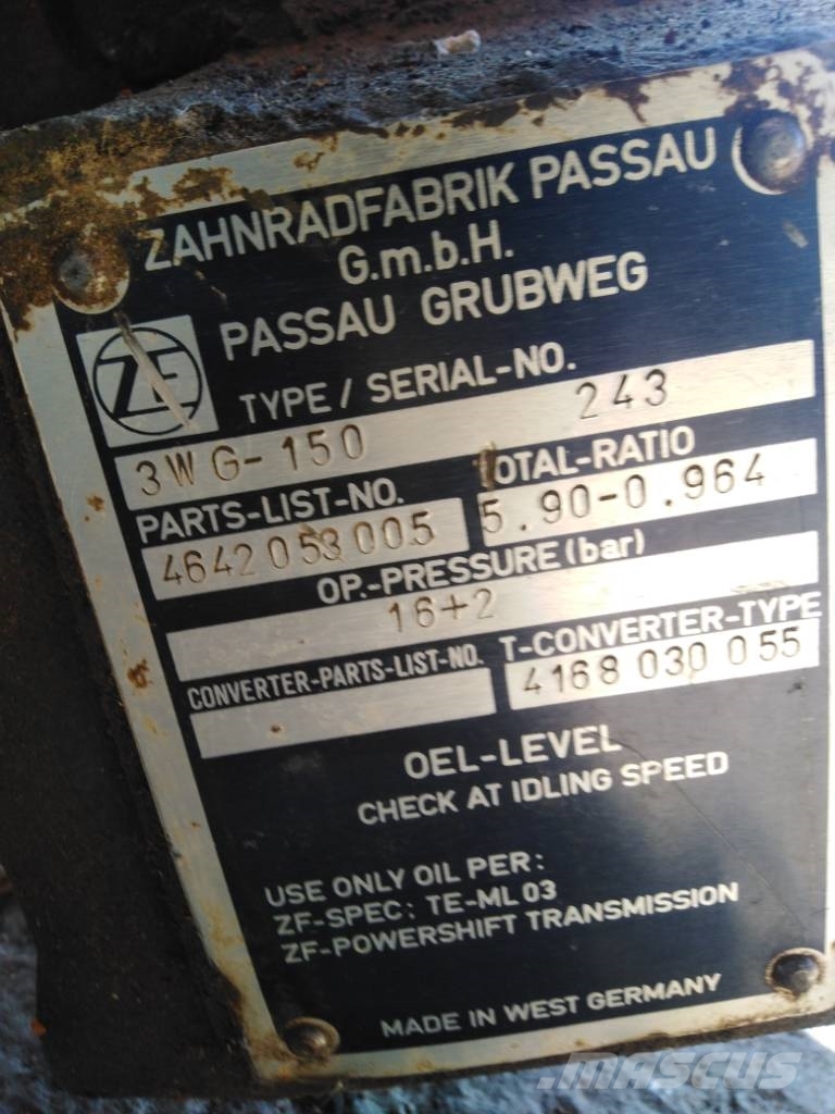ZF 3WG-150 only box Przekładnie i skrzynie biegów