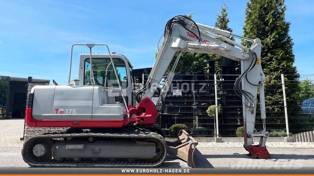 Takeuchi Minibagger TB 175, SW MS08, hydr. Verstellausleger Mini ekskavatörler, 7 tona dek