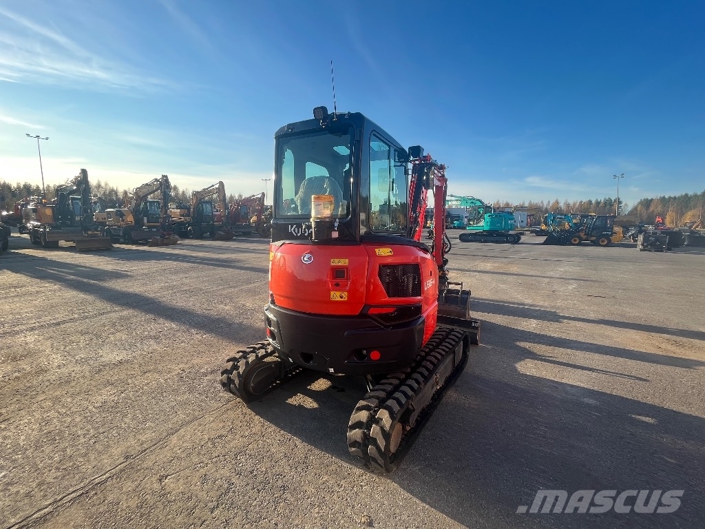 Kubota U 36-4 / Engcon, 3 kauhaa, Rasvari Miniexcavadoras