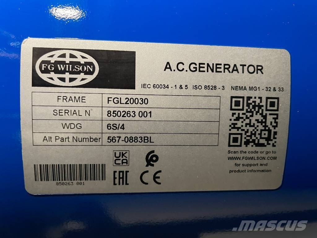 FG Wilson P33-3 - 33 kVA Genset - 125L Tank - DPX-16003-66 Naftové generátory