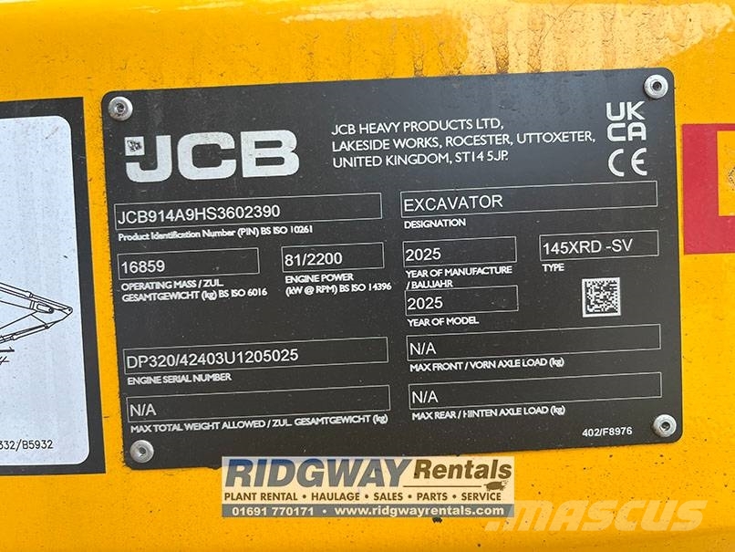 JCB 145xr Rupsgraafmachines