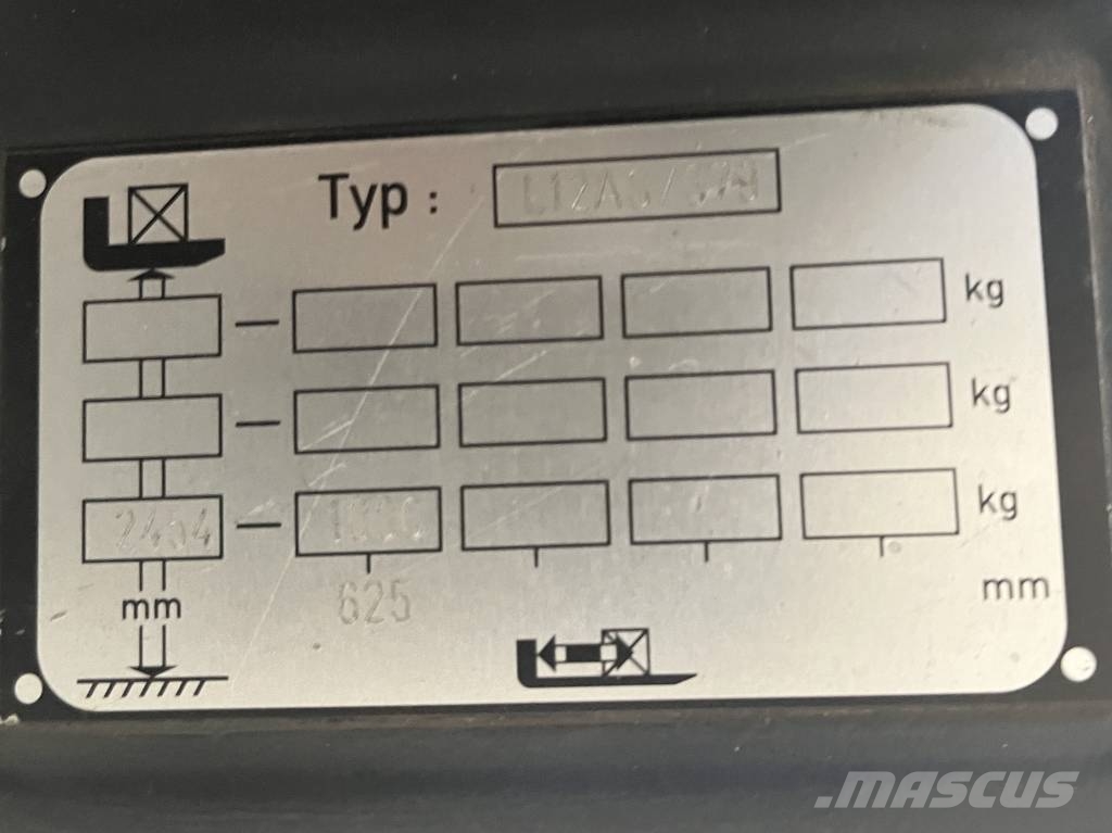 Linde L12/AS/379 WIDE/FORKS V-1051 핸드 파레트 스태커