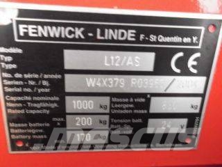 Linde L12/AS/379 WIDE/FORKS V-1051 핸드 파레트 스태커