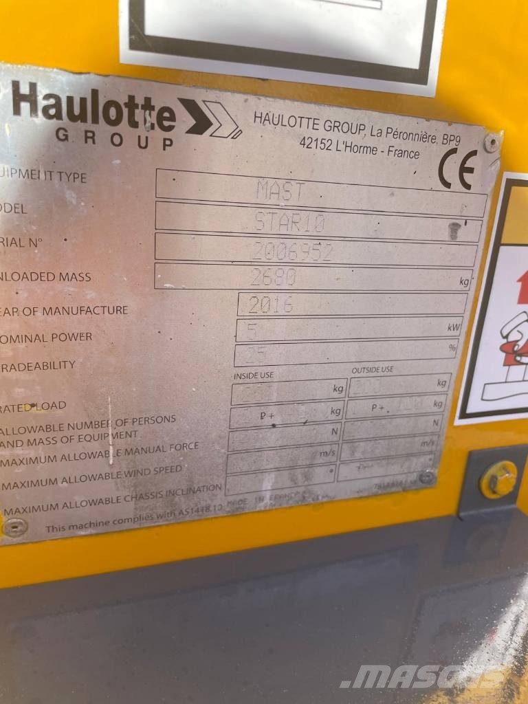 Haulotte Star 10AC Zglobne samohodne dvižne ploščadi