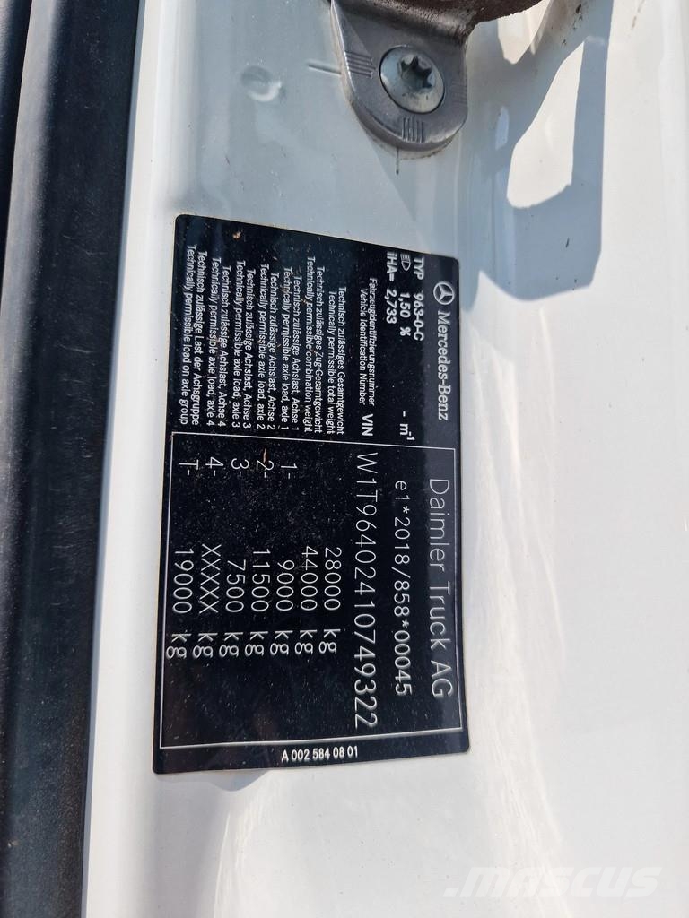 Mercedes-Benz Arocs 2645 6x2*4 with Hydrodrive - Palfinger T18A Rol kiper kamioni sa kukom za podizanje tereta