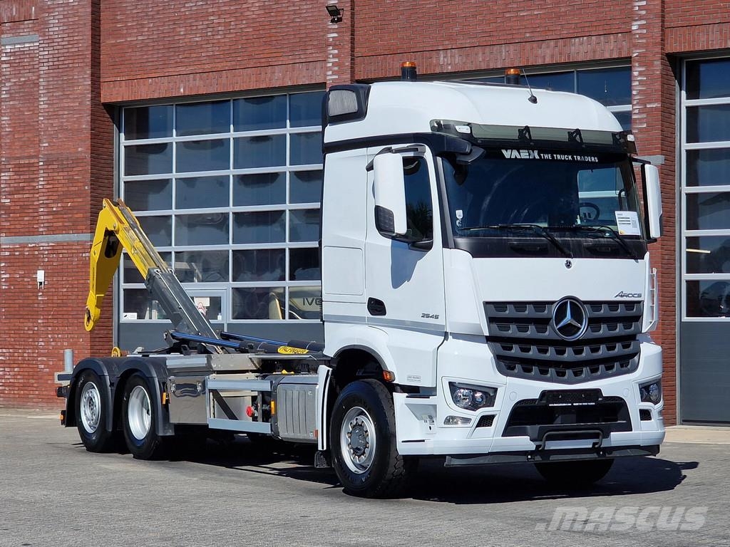 Mercedes-Benz Arocs 2645 6x2*4 with Hydrodrive - Palfinger T18A Rol kiper kamioni sa kukom za podizanje tereta