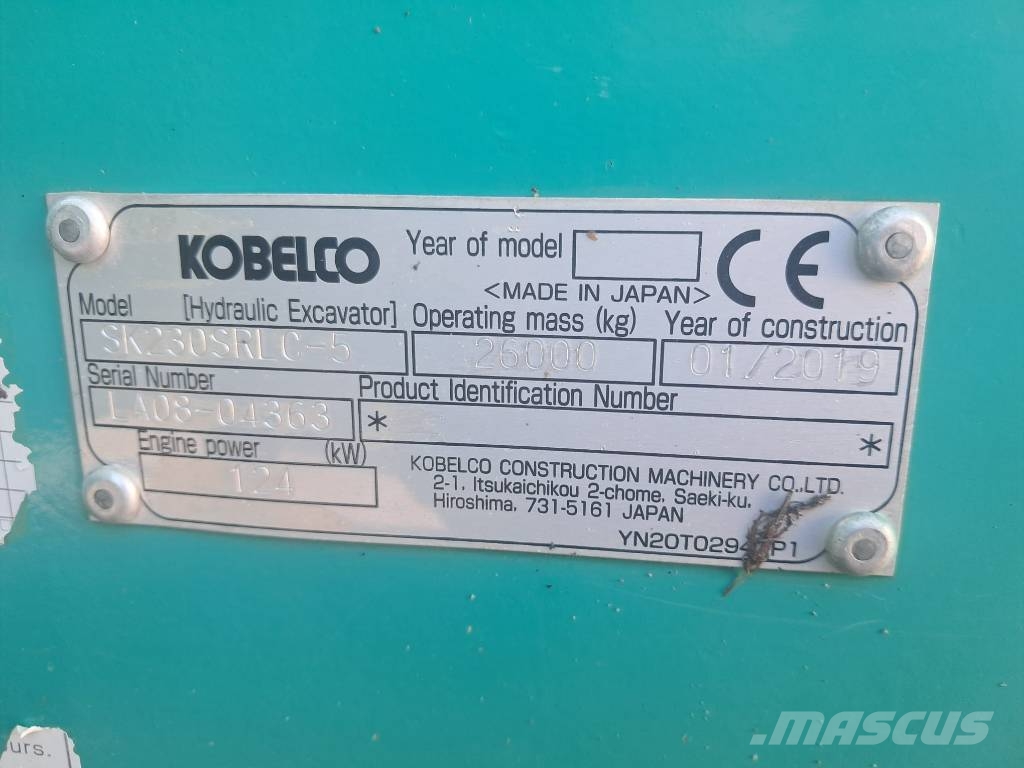 Kobelco Sk230 SRLC - 5 Гусеничные экскаваторы