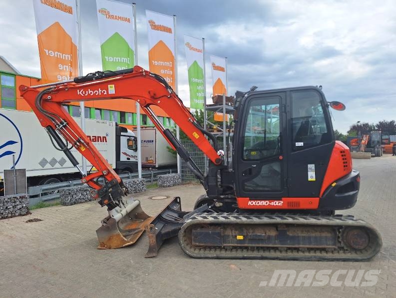 Kubota KX 080-4 حفارات وسط 7 طن - 12 طن