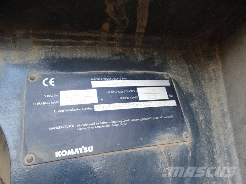 Komatsu WA 500-7 Фронтальные погрузчики