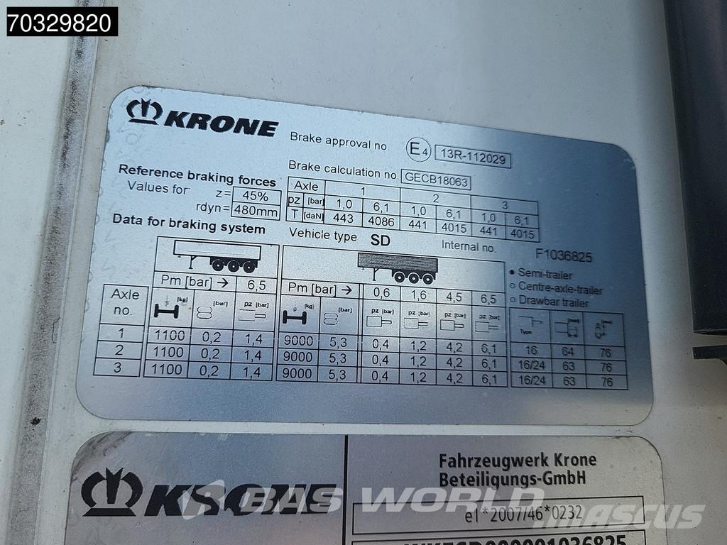 Krone SD FRC 06/28 Doppelstock Blumenbreit Palletkist Li Koel-vries opleggers