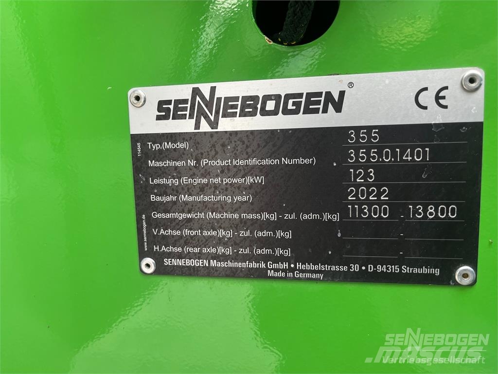 Sennebogen 355 M مناولات متداخلة